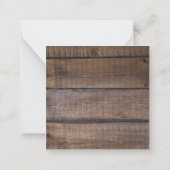 西ホース馬蹄車の車カウボーイブーツ ノートカード (裏面)