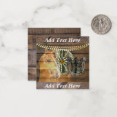 西ホース馬蹄車の車カウボーイブーツ ノートカード (正面/裏面インサイチュ)