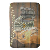 西ホース馬蹄車の車カウボーイブーツ バスマット (正面縦)