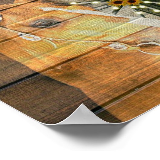 西ホース馬蹄車の車カウボーイブーツ ポスター (角)