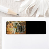 西ホース馬蹄車の車カウボーイブーツ ラベル (インサイチュ)