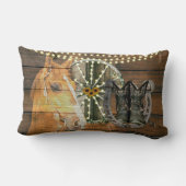 西ホース馬蹄車の車カウボーイブーツ ランバークッション (裏面)