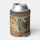 西ホース馬蹄車の車カウボーイブーツ 缶クーラー (缶正面)