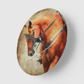 西ホース ラウンド壁時計 (傾斜)