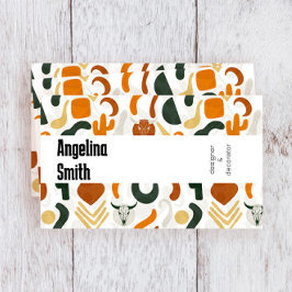 西ボホカウボーイ砂漠ブルスカルサボテン 名刺