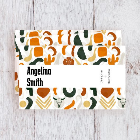 西ボホカウボーイ砂漠ブルスカルサボテン 名刺