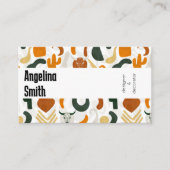 西ボホカウボーイ砂漠ブルスカルサボテン 名刺 (正面)