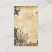 西ボホカクタスデザートランドスケープ結婚ズ エンクロージャーカード (裏面)