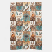 西ボホクールタイル模様 キッチンタオル (縦)