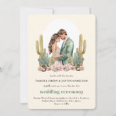 西ボホサボテン砂漠すべて結婚の 招待状 (正面)