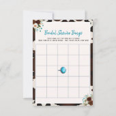 西ボホワイルドフラワーズブライダルシャワービンゴゲーム 招待状 (正面)