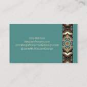 西ボホ模様 名刺 (裏面)