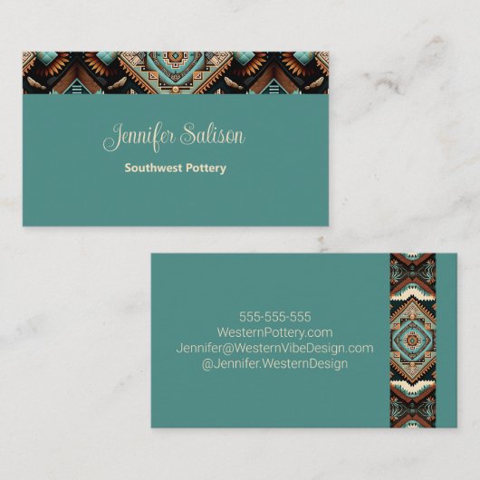 西ボホ模様 名刺 (正面/裏面)