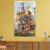 西ポイント、ヴァ。 キャンバスプリント (インサイチュ (リビング))