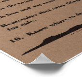 西ポスターのコード ポスター (角)