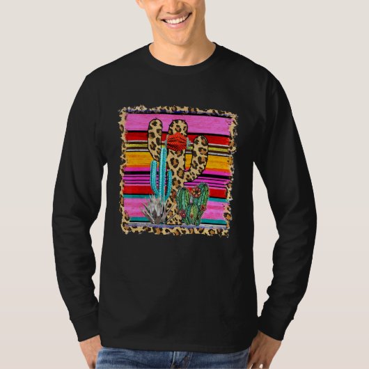 西メキシコのセラピーレオパクサボステキサス州サボテン Tシャツ (正面)