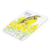 西メドウラルクゴールデンロッドイエローワイルドフラワー マグネット (左側)