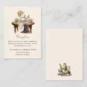 西モダンカウボーイ素朴カントリー結婚式 エンクロージャーカード (正面/裏面)