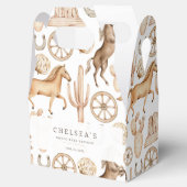 西モダンロデオ水色ベビーシャワー フェイバーボックス (オープン)