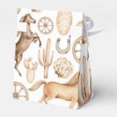 西モダンロデオ水色ベビーシャワー フェイバーボックス (裏面サイド)