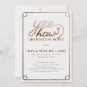 西モダン写素朴画卒業パーティー 招待状 (正面)