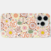 西モダン牛スカル砂漠の太陽パターン Case-Mate iPhoneケース (裏面 (横))