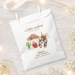 西モダン砂漠サボクカウボーイベビーシャワー フェイバーバッグ