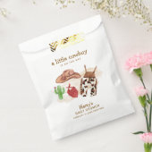 西モダン砂漠サボクカウボーイベビーシャワー フェイバーバッグ (封をした状態)