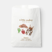 西モダン砂漠サボクカウボーイベビーシャワー フェイバーバッグ (正面)