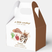 西モダン砂漠サボクカウボーイベビーシャワー フェイバーボックス (正面)