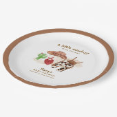 西モダン砂漠サボクカウボーイベビーシャワー ペーパープレート (アングル)