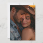 西モダン素朴写真Save the Date セーブザデート (裏面)