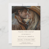 西モダン素朴写真Save the Date セーブザデート (正面)