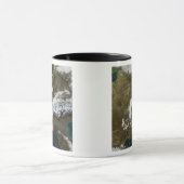 西ヨーロッパの雪、霧、低雲 マグカップ (中央)