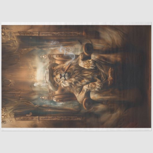 西ライオンのキングスチェアデクページ 薄葉紙 (正面)