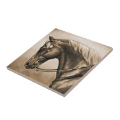 西ランチホースオールドフォトセピア タイル (側面)