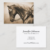 西ランチホースオールドフォトセピア 名刺 (正面/裏面)