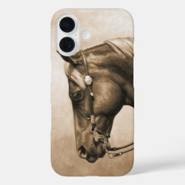 西ランチホースオールドフォトセピア iPhone 16ケース