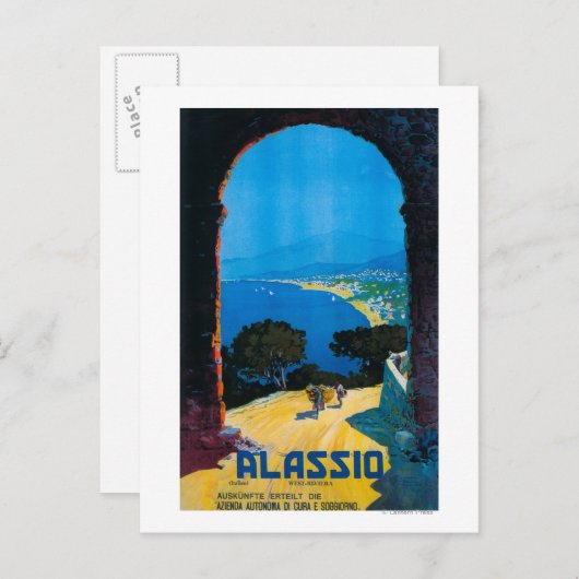 西リイタリアンビエラ旅行ポスター ポストカード (正面/裏面)