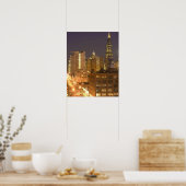 西ループからシカゴ、イリノイ、スカイライン ポスター (キッチン)