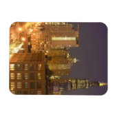 西ループからシカゴ、イリノイ、スカイライン マグネット (横)