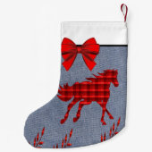 西レッドプライド馬オンデニフェイクム スモールクリスマスストッキング (裏面)