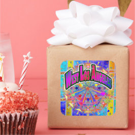 西ロサンゼルスコズミックユニティステッカー スクエアシール