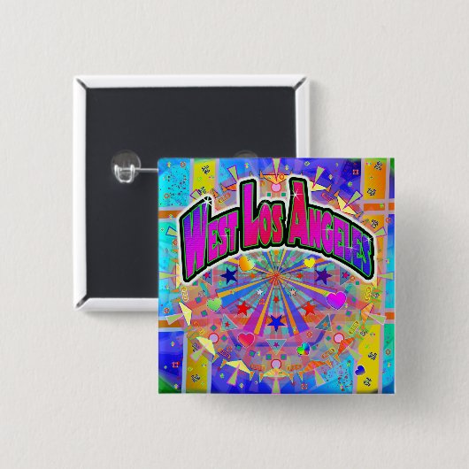 西ロサンゼルスコズミックユニティボタン 缶バッジ (正面&裏面)