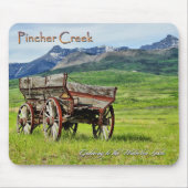 西ロッキー山景色マウスパッド マウスパッド (正面)