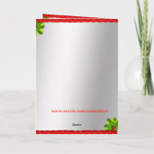 西ロデオカウボーイトラックトレーラーサンタクリスマス カード (裏面)