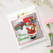 西ロデオカウボーイトラックトレーラーサンタクリスマス フェイバーバッグ (封をした状態)