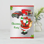 西ロデオカウボーイトラックトレーラーサンタクリスマス 招待状 (スタンド正面)