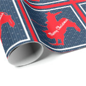 西ロデオカウボーイブルライディングクリスマス ラッピングペーパー (ロールコーナー)