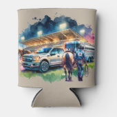 西ロデオカウボーイローパートラックとトレーラー 缶クーラー (正面)